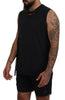 Dsquared² Black Chain Embellished Sleeveless Men Tank T-shirt