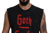 Dsquared² Black Cotton Sleeveless Crewneck Tank T-shirt