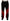 Dsquared² Black Red Cotton Logo Print Casual Pants