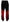 Dsquared² Black Red Cotton Logo Print Casual Pants