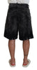 Dsquared² Gray Cotton Corduroy Bermuda Shorts