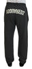 Dsquared² Dark Gray Cotton Men Casual Tattered Pants