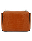 Jimmy Choo Amber Orange Leather Shoulder Bag