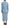 Dsquared² Blue Printed Viscose Long Sleeves Cover Up Dress