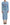 Dsquared² Blue Printed Viscose Long Sleeves Cover Up Dress