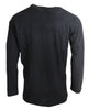 Dsquared² Black Cotton Linen Long Sleeves Pullover Sweater