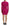 Dsquared² Fuchsia Viscose Long Sleeves Ruched Mini Dress