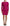 Dsquared² Fuchsia Viscose Long Sleeves Ruched Mini Dress