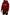 Dsquared² Maroon Cotton Tattered Hooded Printed Pullover Sweater