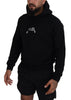 Dsquared² Black Cotton Hooded Printed Men Pullover Sweater