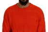 Dsquared² Orange Cotton Long Sleeves Men Pullover Sweater
