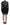 Dsquared² Black Floral Silk Long Sleeves Sheath Mini Dress