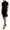 Dsquared² Black Polyester Short Sleeves Sheath Mini Dress