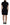 Dsquared² Black Polyester Short Sleeves Sheath Mini Dress