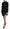 Dsquared² Black Logo Print Long Sleeves A-line Mini Dress