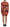 Dsquared² Multicolor Batik Open Belly Long Sleeves Dress