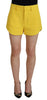 Dsquared² Yellow Peak Double Breasted Suit Blazer Short Set