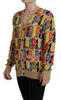 Dsquared² Brown Logo Long Sleeve Women Cardigan Sweater