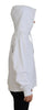 Dsquared² White Logo Patch Cotton Hoodie Sweatshirt Sweater