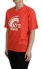 Dsquared² Orange Logo Cotton Crewneck Short Sleeve T-shirt