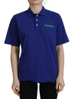 Dsquared² Blue Collared Writings Polo Short Sleeves T-shirt