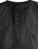 Dolce & Gabbana Gray Wool Formal Dress Waistcoat Vest
