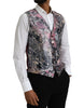Dolce & Gabbana Multicolor Galaxy Silk Waistcoat Formal Vest