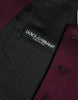 Dolce & Gabbana Maroon Satin Silk Waistcoat Dress Formal Vest
