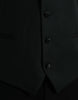 Dolce & Gabbana Black Wool Waistcoat Dress Formal Vest
