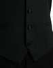 Dolce & Gabbana Black Wool Waistcoat Dress Formal Vest