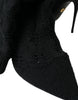 Dolce & Gabbana Black Stiletto Heels Mid Calf Boots Shoes