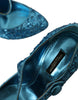 Dolce & Gabbana Blue Sequin Mary Jane Pumps High Heels Shoes