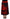 Dsquared² Red Printed High Waist A-line Pleated Midi Skirt