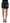 Dsquared² Black Checkered High Waist A-line Denim Mini Skirt