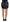 Dsquared² Black Checkered High Waist A-line Denim Mini Skirt