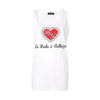 Dolce & Gabbana White Cotton Women Tank Top