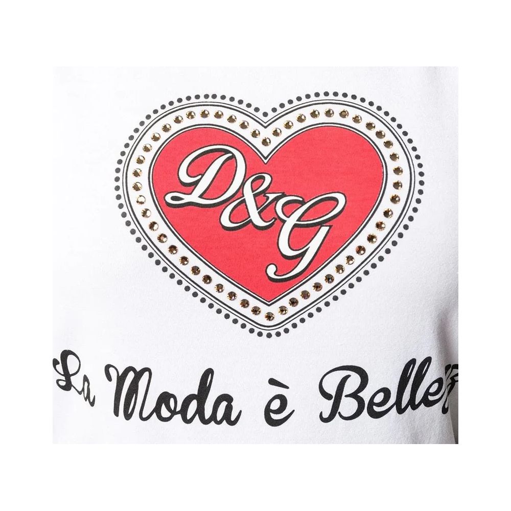 Dolce & Gabbana White Cotton Women Tank Top