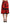 Dsquared² Red Printed High Waist Wide Leg Cropped Pants