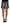 Dsquared² Gray Black Stripes Mid Waist A-line Mini Skirt