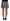 Dsquared² Gray Black Stripes Mid Waist A-line Mini Skirt