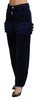 Dsquared² Blue Ruffles HighWaist Cotton Denim Boston Fit Pants