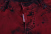 Dsquared² Red Low Waist Cotton Stretch Skinny Pants