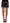 Dsquared² Black Floral Embroidery Mid Waist A-line Mini Skirt