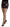 Dsquared² Black Floral Embroidery Mid Waist A-line Mini Skirt