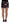 Dsquared² Black Floral Embroidery Mid Waist A-line Mini Skirt