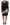 Dsquared² Black Tie Dye Mesh Long Sleeves Cotton Shift Dress