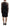 Dsquared² Black Tie Dye Mesh Long Sleeves Cotton Shift Dress