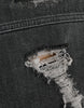 Dolce & Gabbana Dark Gray Cotton Stretch Cropped Denim Jacket