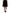 Dolce & Gabbana Black Nylon Lace Trim High Waist A-line Skirt