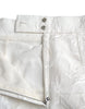 Dolce & Gabbana White Floral Brocade Embellished Mini Skirt